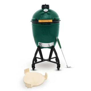 Easy start Gril MEDIUM Big Green Egg v integgrovaném pojízdném stojanu